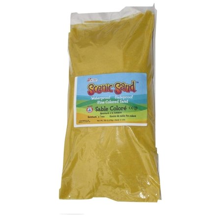 SCENIC SAND 5 lbs Activa Bag of Yellow Colored Sand SC81451